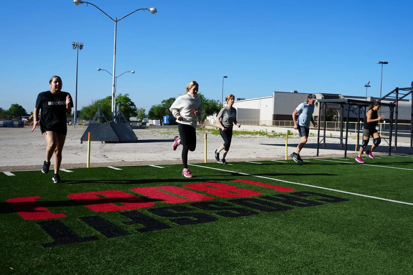 The CrossFit 806 gym floor in Amarillo, Texas