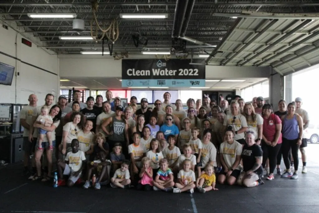 Members training together during a group class at CrossFit 806