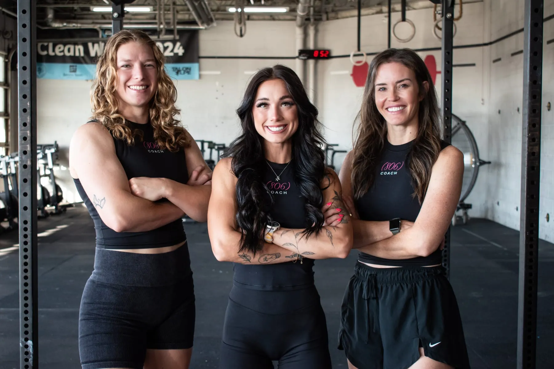 The 806 Pilates coaching team: Chloe Peña, Caitlyn Doyle, Alaina Miller